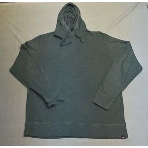 Faherty Sun Washed Slub Hoodie Mens Sz XL Blue Long Sleeve Organic Cotton